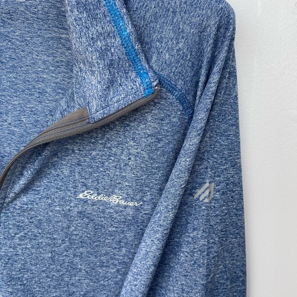 VTG Eddie Bauer Performance Long Sleeve Quarter Zip Athletic Jacket Medium - Picture 4 of 8